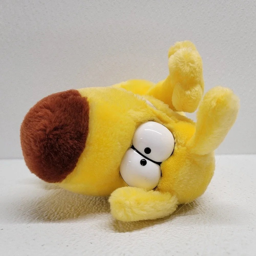 24K Mother Goose & Grimm Grimmy Yellow Dog Plush Stuffed Animal Cartoon 1989